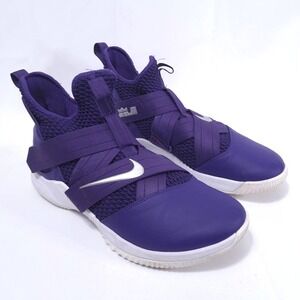 Nike LeBron Soldier 12 XII SFG Purple‎ Silver Basketball Shoes Sz 13.5 Sneakers